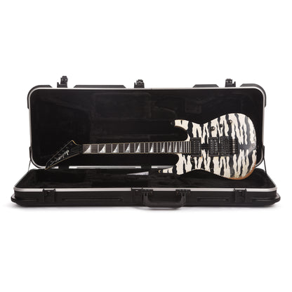 Jackson Custom Shop Dinky 2H FR Nitro Relic Tour Snow White Bengal Tiger Electric Guitars / Solid Body