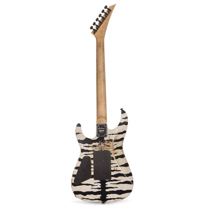 Jackson Custom Shop Dinky 2H FR Nitro Relic Tour Snow White Bengal Tiger Electric Guitars / Solid Body