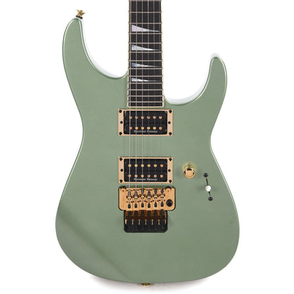 Jackson Custom Shop Soloist 2H FR Sage Green Metallic Electric Guitars / Solid Body