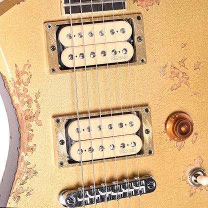 Jackson Custom Shop USA Special Edition Kelly Nitro-Relic Tour Gold Top Electric Guitars / Solid Body