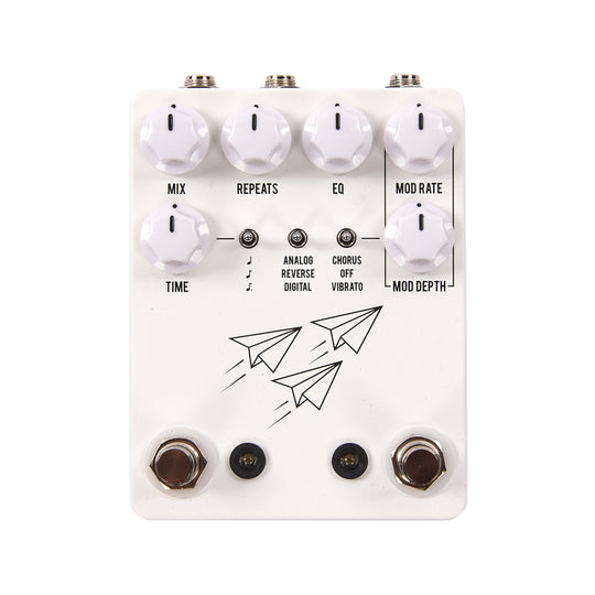 JHS Flight Delay Pedal White Effects and Pedals / Delay