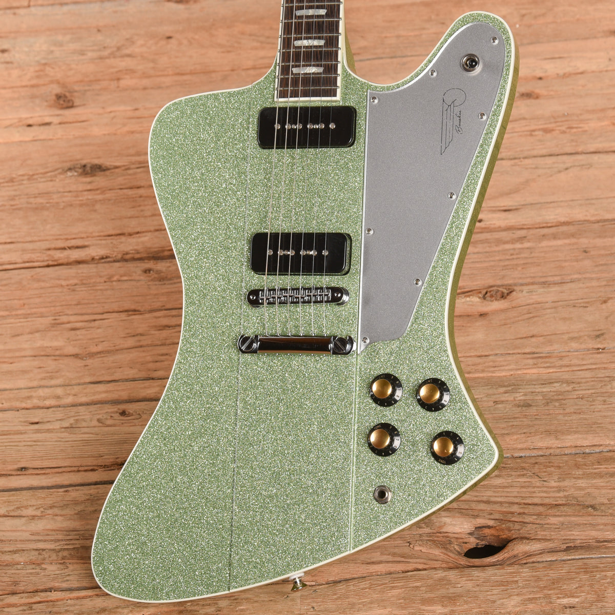 Kauer Banshee Green Sparkle Electric Guitars / Solid Body