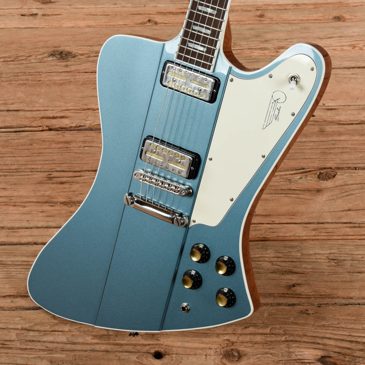 Kauer Banshee Standard Pelham Blue w/Goldfoil Pickups Electric Guitars / Solid Body