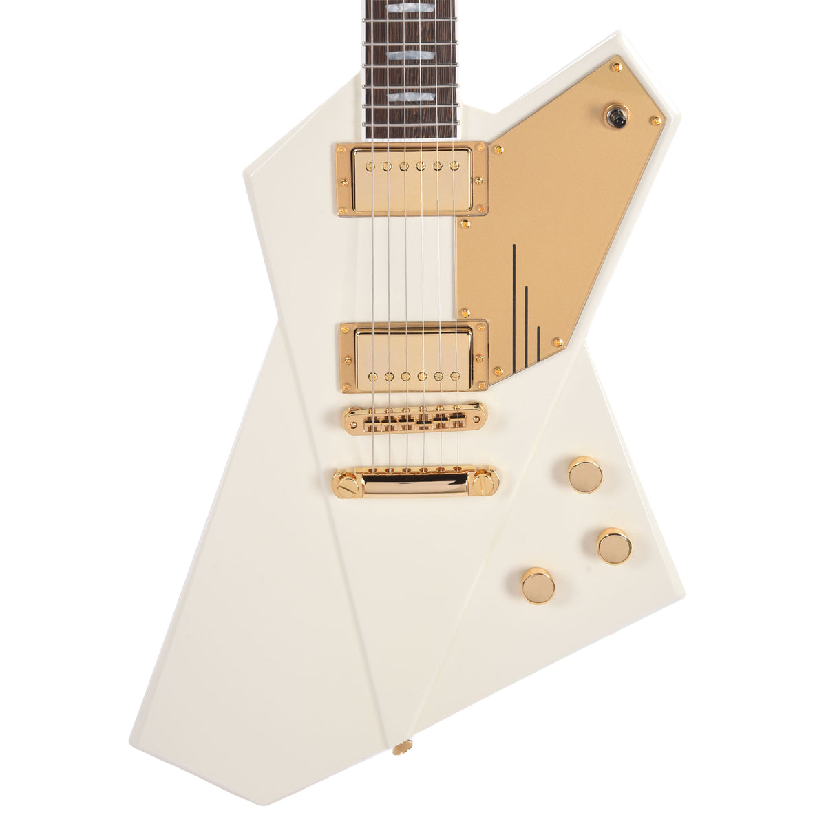 Kauer Gripen Standard Olympic White w/Gold Kauerbuckers Electric Guitars / Solid Body