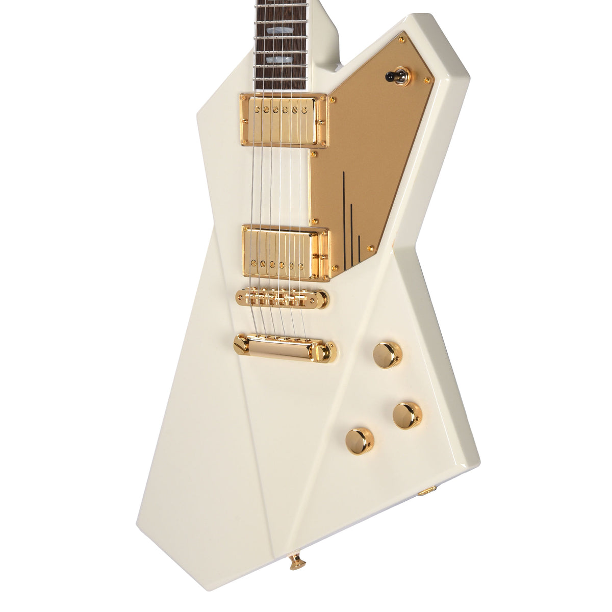 Kauer Gripen Standard Olympic White w/Gold Kauerbuckers Electric Guitars / Solid Body