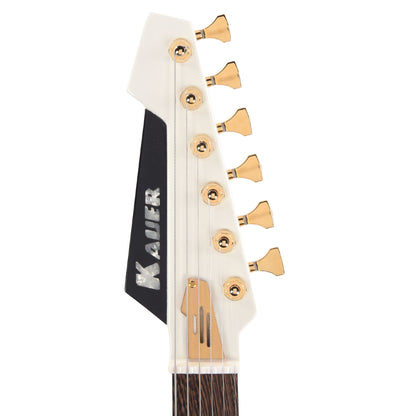 Kauer Gripen Standard Olympic White w/Gold Kauerbuckers Electric Guitars / Solid Body