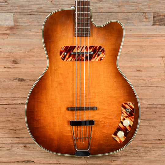 Kay Model K-162 Sunburst 1950s Bass Guitars