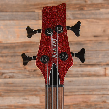 Kiesel Vanquish 4 Red Sparkle Bass Guitars / 4-String
