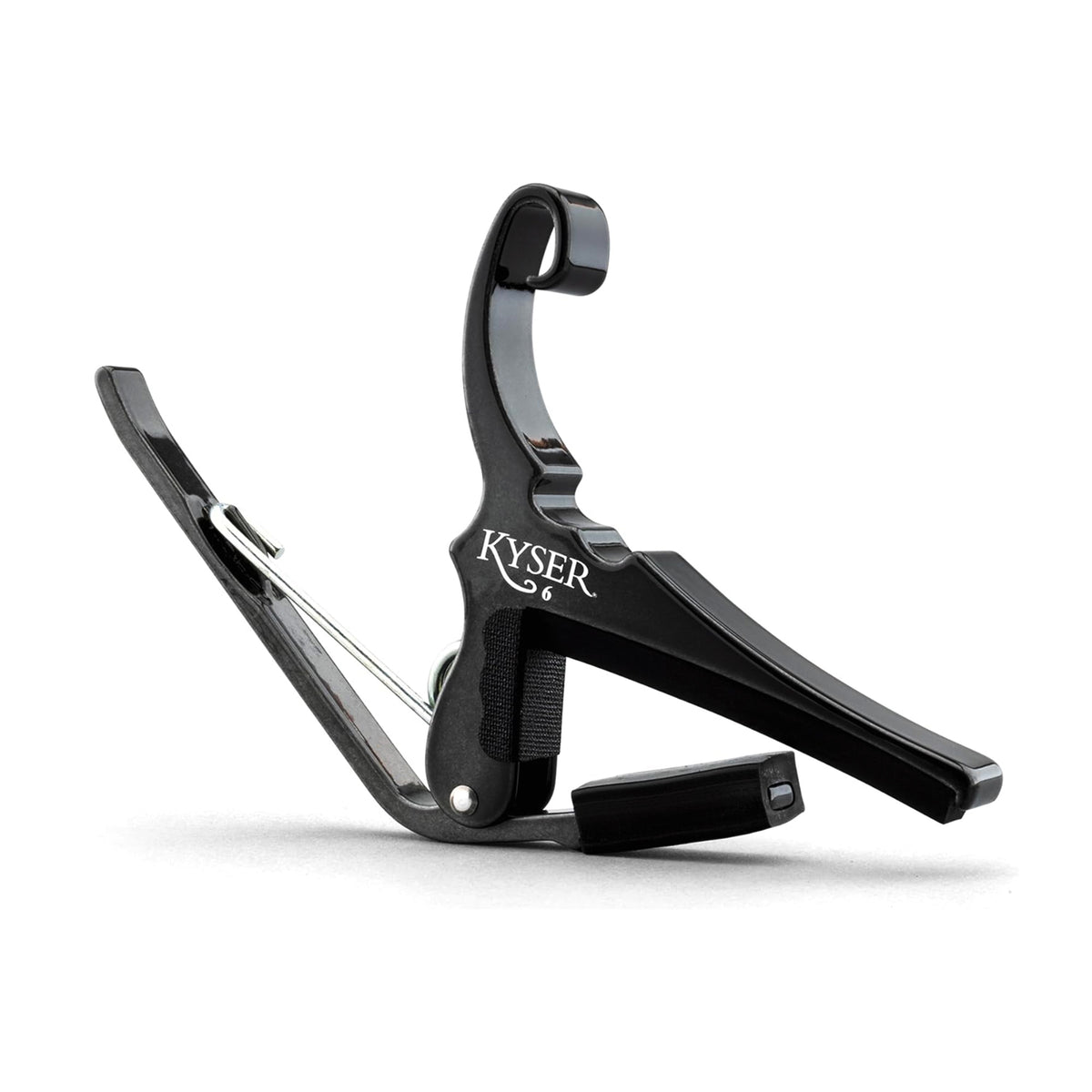 Kyser Quick-Change Capo for 6-String Acoustic Guitars Black Chrome Accessories / Capos