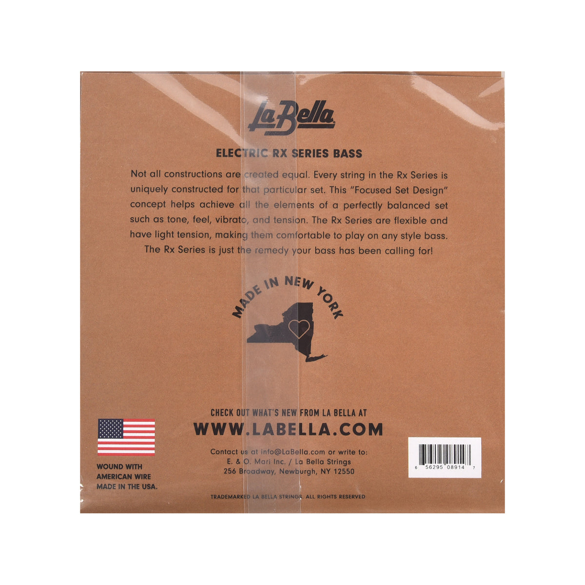 La Bella RX-S4C RX Stainless Steel Round Wound Standard Light 45-105 Accessories / Strings / Bass Strings