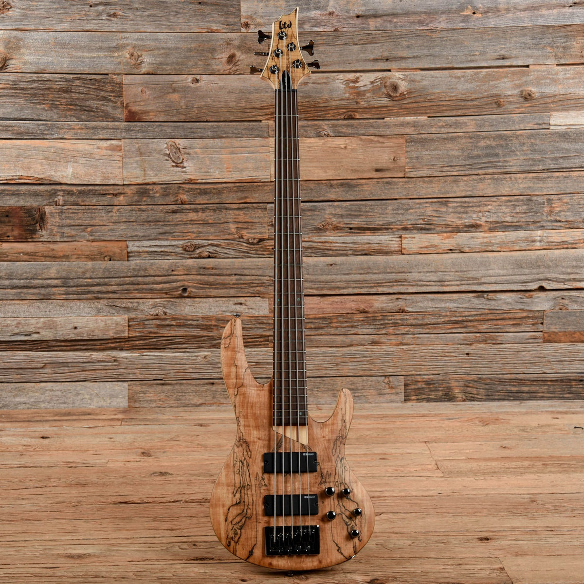 LTD B-205 Spalted Maple 2021 Bass Guitars / 5-String or More