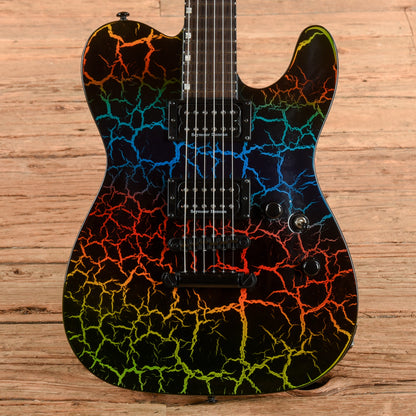 LTD Eclipse Custom NT '87 Rainbow Crackle 2021 Electric Guitars
