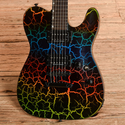 LTD Eclipse Custom NT '87 Rainbow Crackle 2021 Electric Guitars
