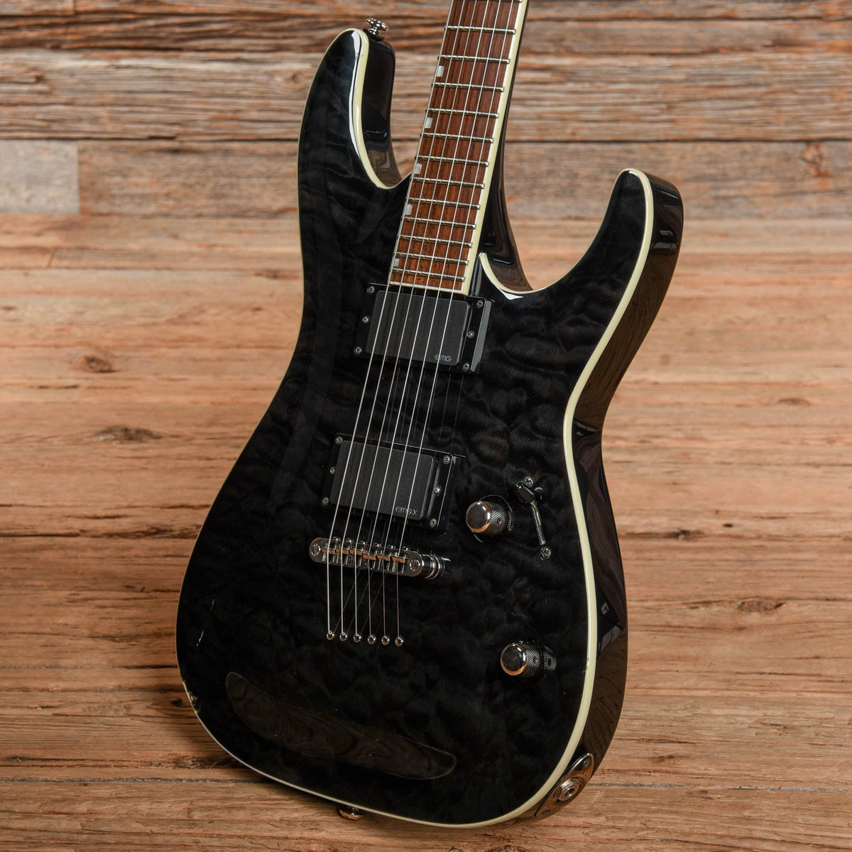 LTD MH-401QMNT Transparent Black 2008 Electric Guitars / Solid Body