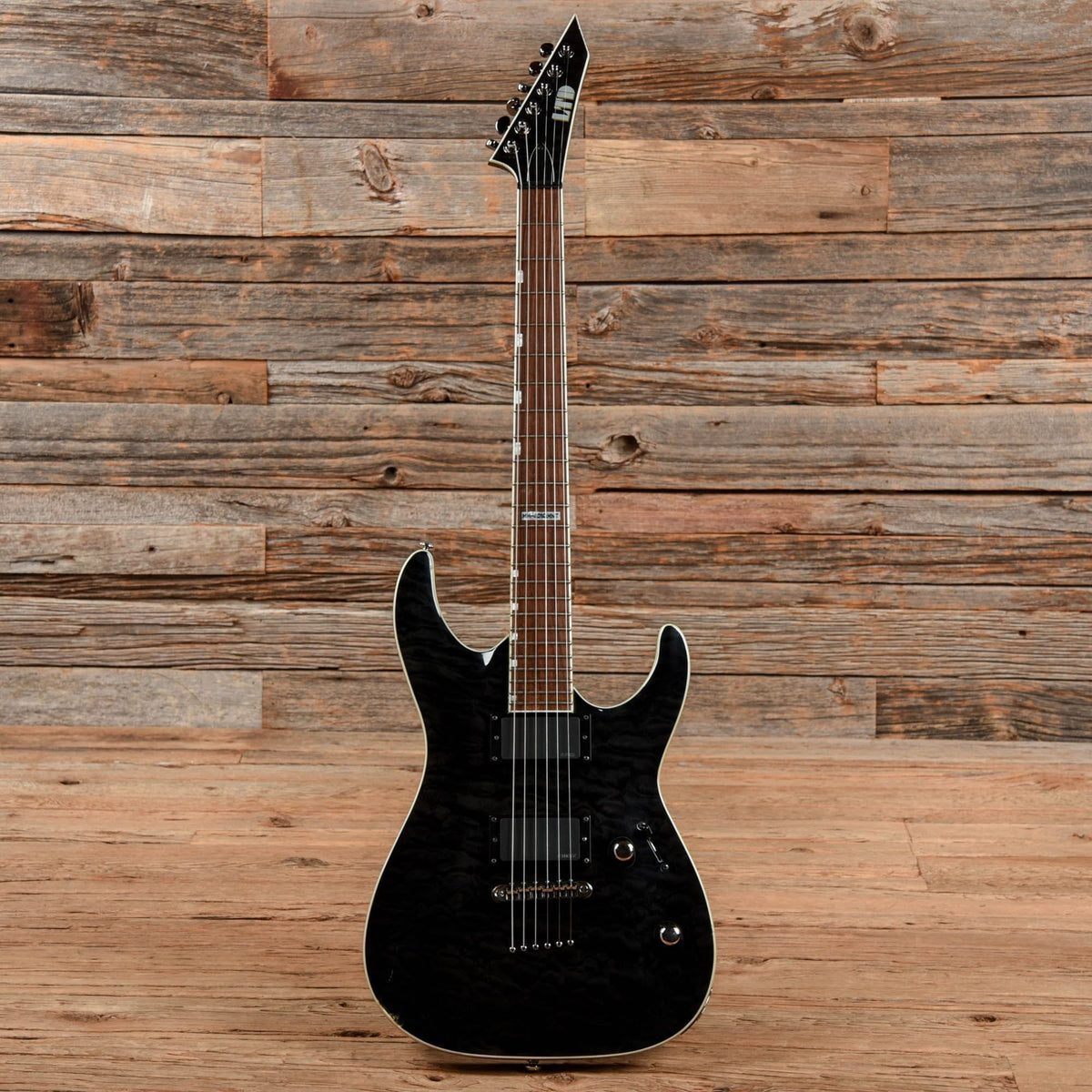 LTD MH-401QMNT Transparent Black 2008 Electric Guitars / Solid Body