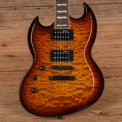 LTD Viper-256 Dark Brown Sunburst 2022 LEFTY Electric Guitars / Solid Body