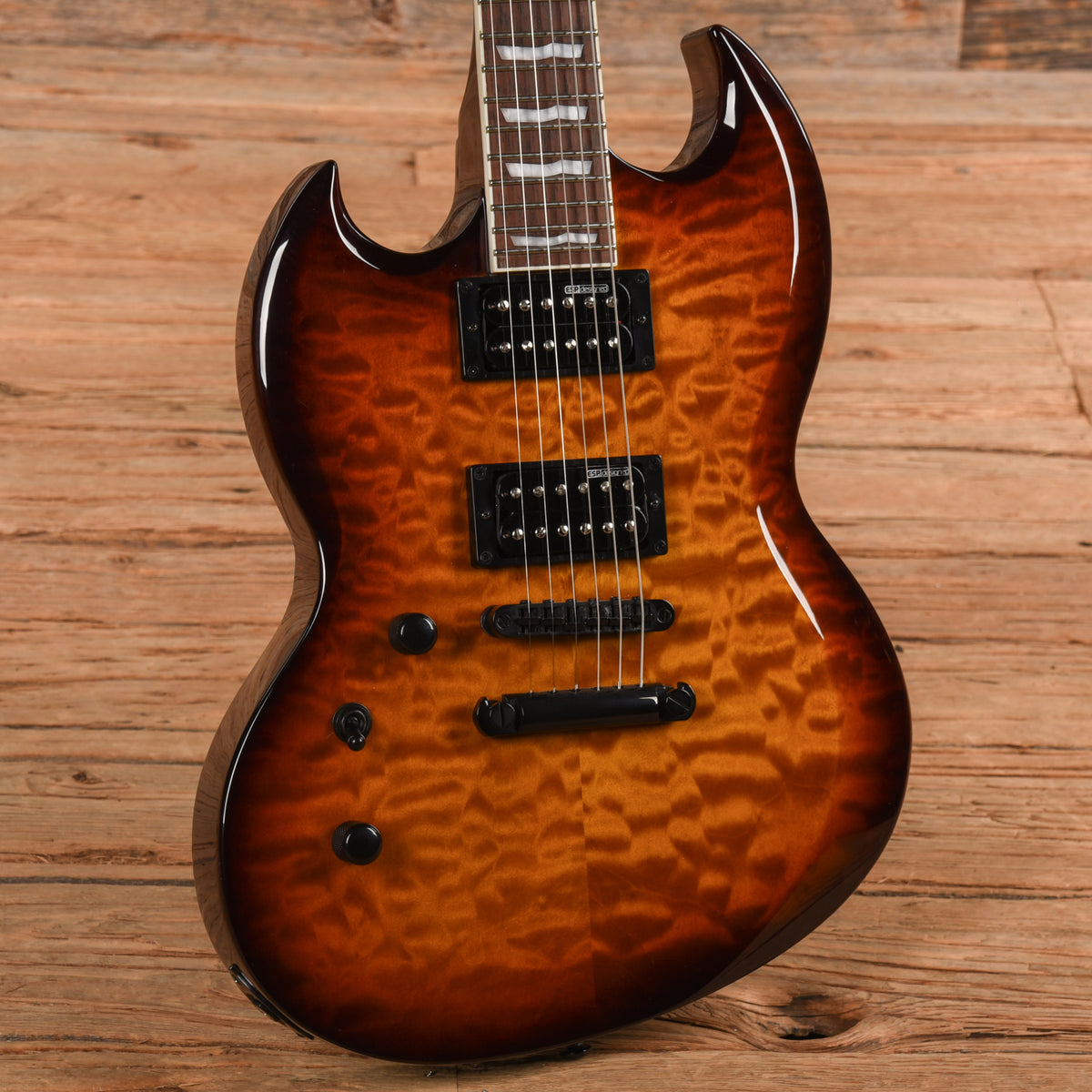 LTD Viper-256 Dark Brown Sunburst 2022 LEFTY Electric Guitars / Solid Body