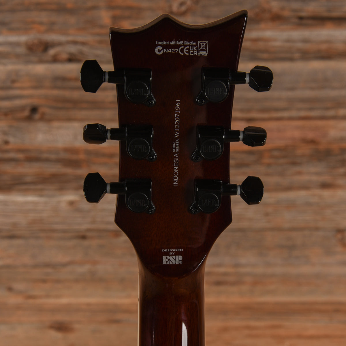LTD Viper-256 Dark Brown Sunburst 2022 LEFTY Electric Guitars / Solid Body