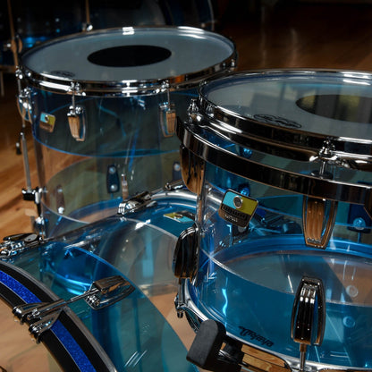 Ludwig Vistalite 13/16/24 3pc. Drum Kit Blue/Clear/Blue Limited Edition Drums and Percussion / Acoustic Drums / Full Acoustic Kits