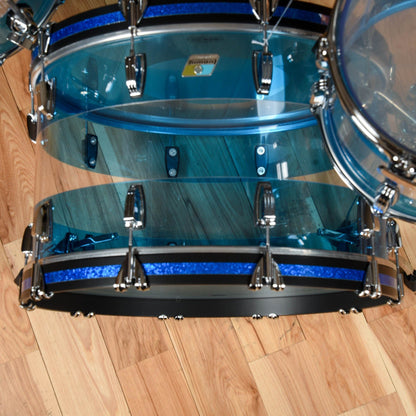 Ludwig Vistalite 13/16/24 3pc. Drum Kit Blue/Clear/Blue Limited Edition Drums and Percussion / Acoustic Drums / Full Acoustic Kits