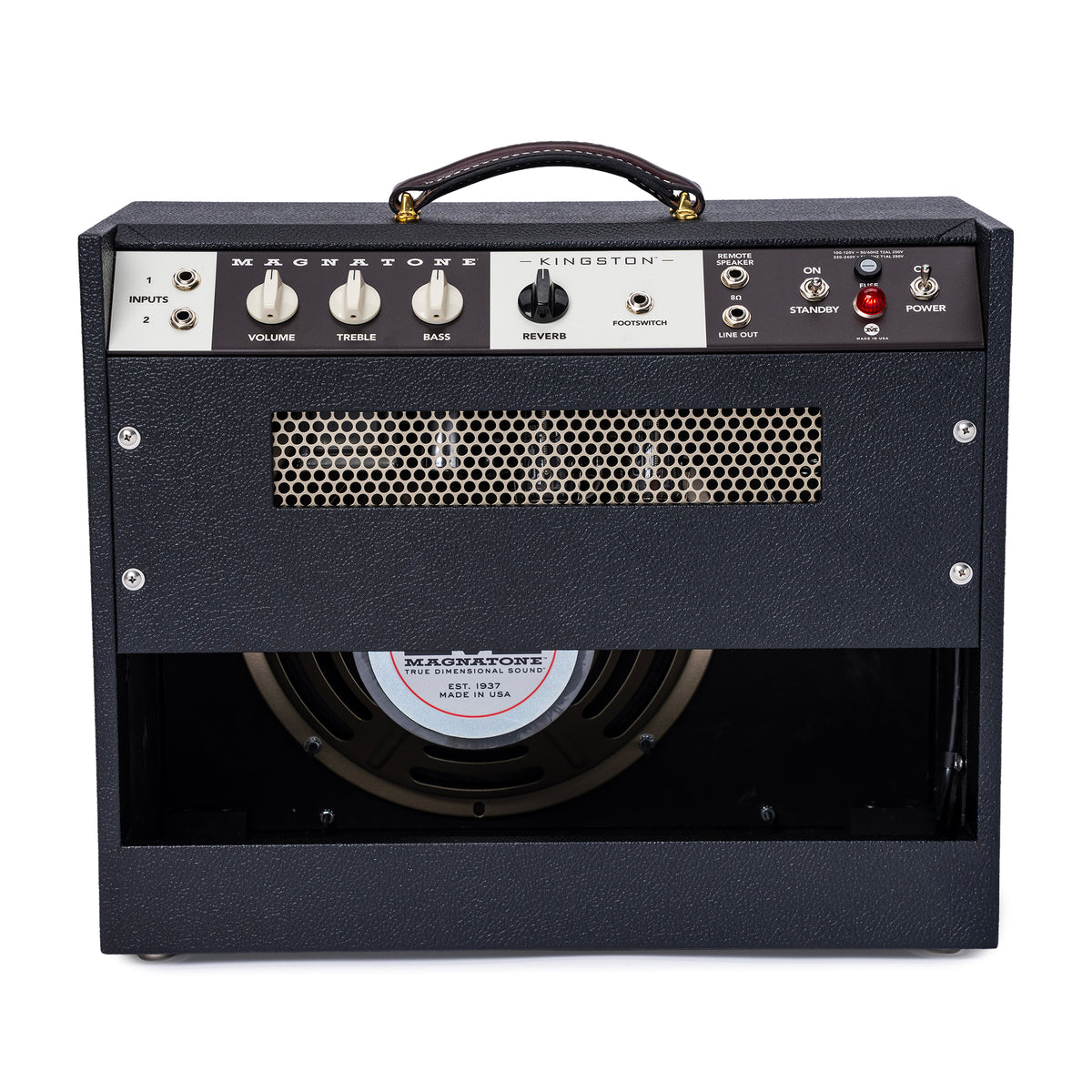 Magnatone Kingston 12w 1x12 Guitar Combo Amp Black Amps / Guitar Amps / Guitar Combos
