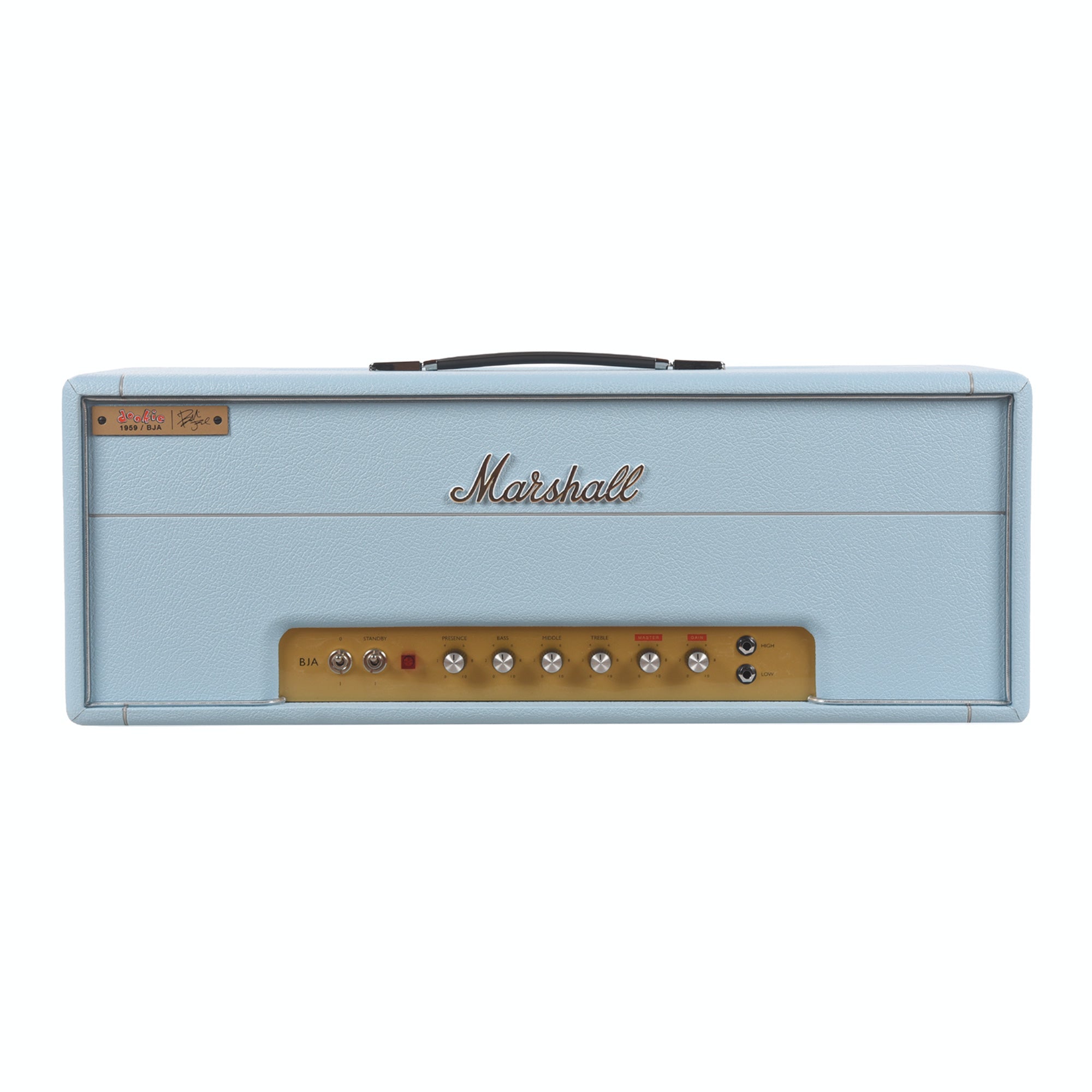 Marshall 1959BJA Billie Joe Armstrong Signature 100w Handwired Tube Amp Head Baby Blue Amplifiers