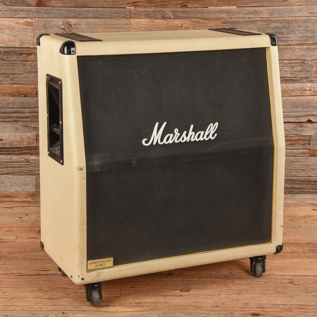 Marshall 1982 Aniversary Series White Slant 4x12 Cabinet - Dave Amato of REO Speedwagon Amps / Guitar Amps / Guitar Cabinets