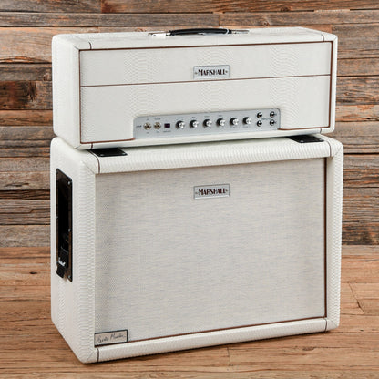 Marshall 1959HWBM Bernie Marsden SIgnature Head w/ Matching 2x12" Cab (#10 of 120) White Snakeskin 2019 Amps / Guitar Cabinets