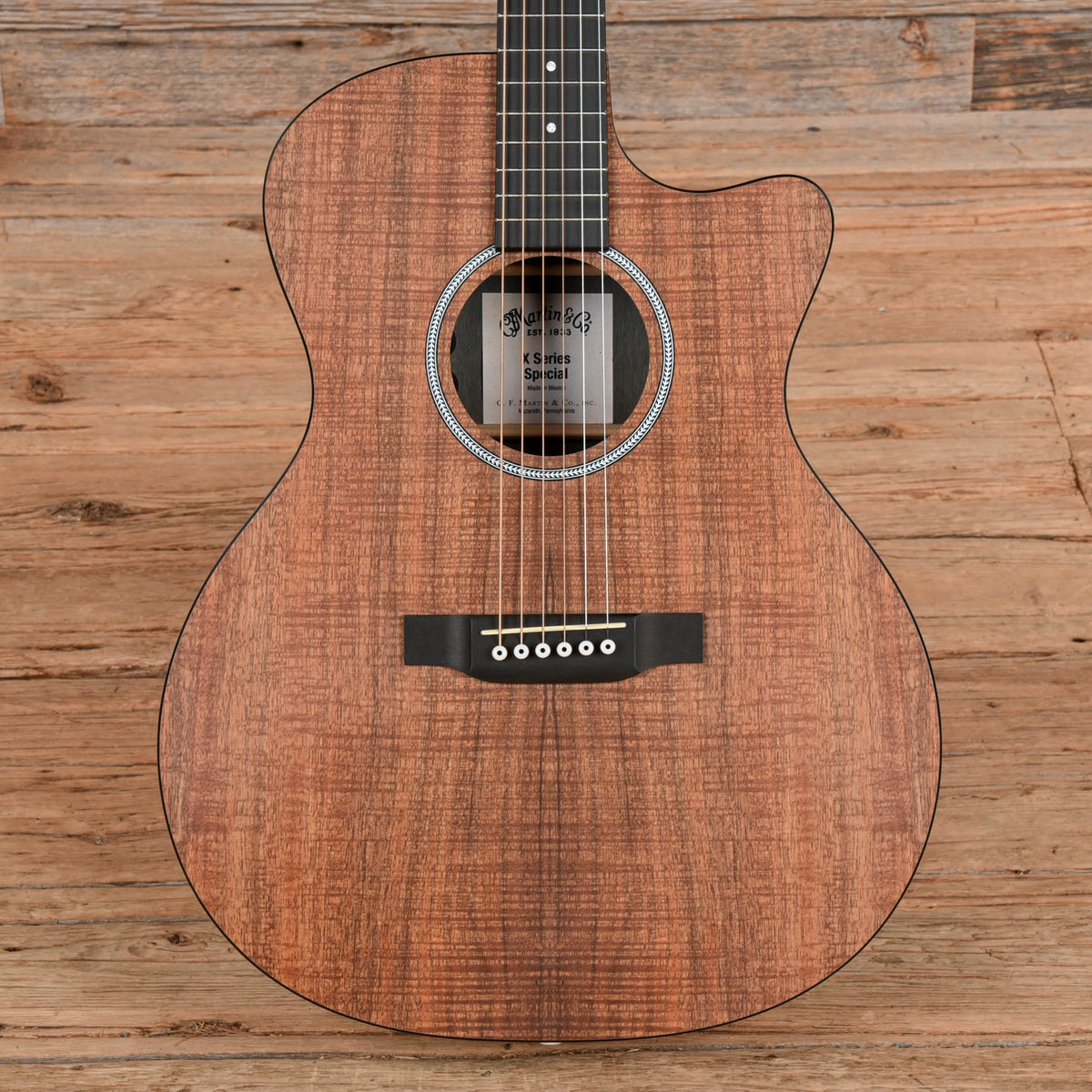 Martin X Series Special GPC-X1E All-Koa HPL Natural 2023 Acoustic Guitars / Built-in Electronics