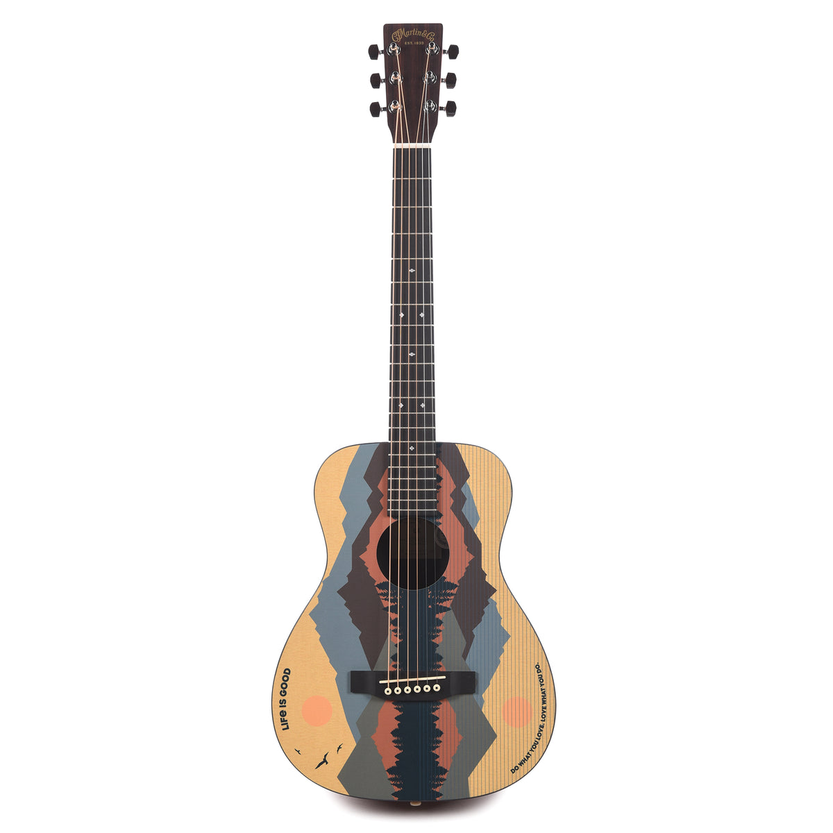 Martin LX1 Life is Good Print HPL/Figured Mahogany HPL Acoustic Guitars / Mini/Travel