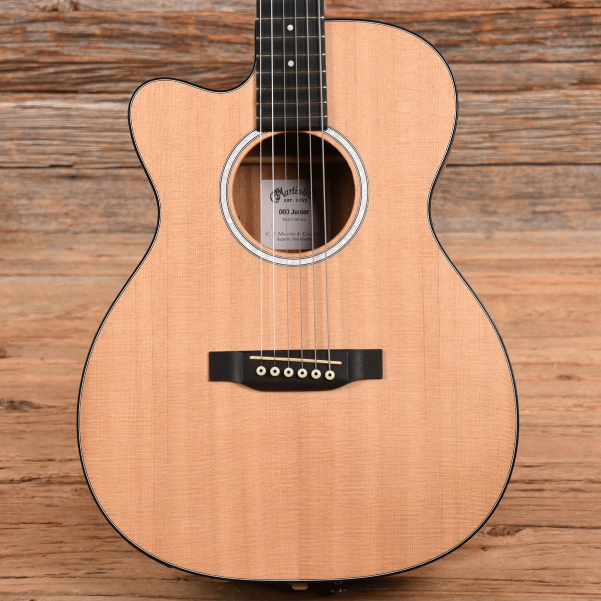 Martin 000CJR-10E Natural 2021 LEFTY Acoustic Guitars / OM and Auditorium