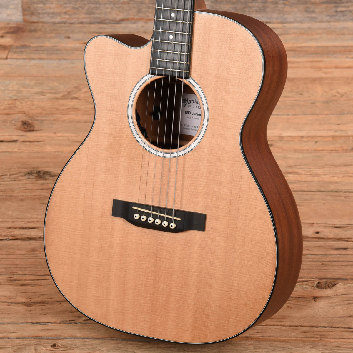 Martin 000CJR-10E Natural 2021 LEFTY Acoustic Guitars / OM and Auditorium