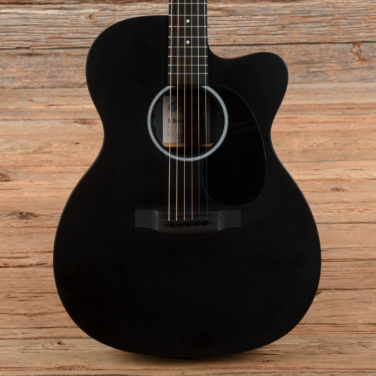 Martin OMCXAE Black 2017 Acoustic Guitars / OM and Auditorium
