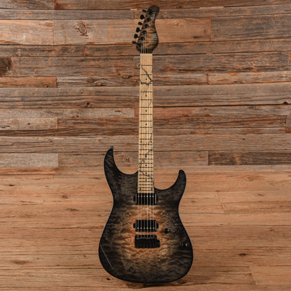 Mayones Aquila Elite S 6 Transparent Natural Fade Black Burst 2023 Electric Guitars / Solid Body
