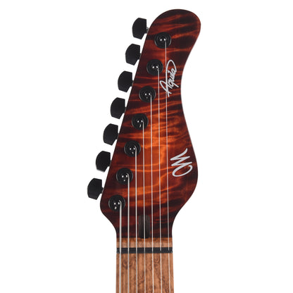 Mayones Aquila Elite S 7 Curly Poplar 5A/Swamp Ash Lava Burst Electric Guitars / Solid Body