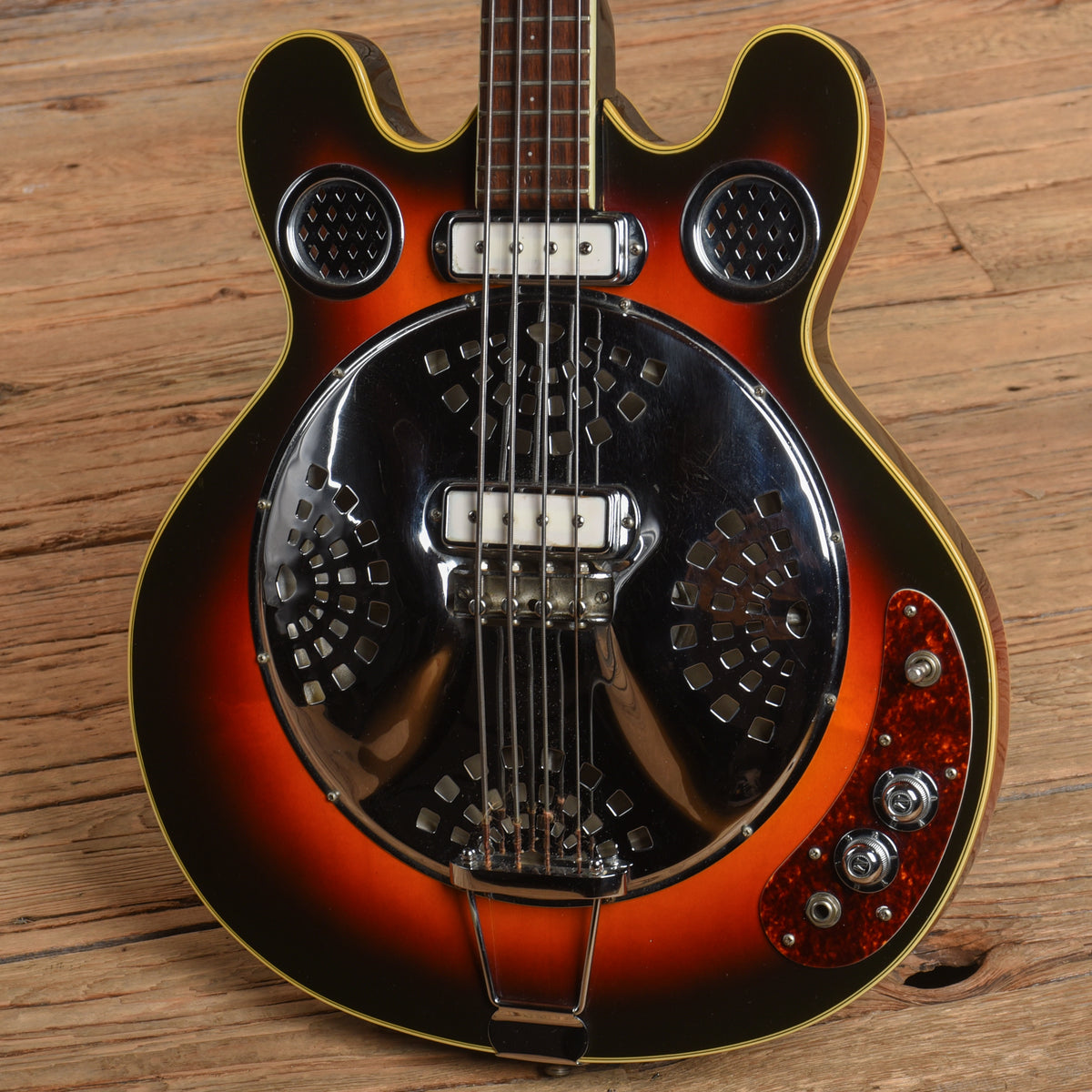 Mosrite Electric Dobro Bass Sunburst 1967 Bass Guitars / 4-String