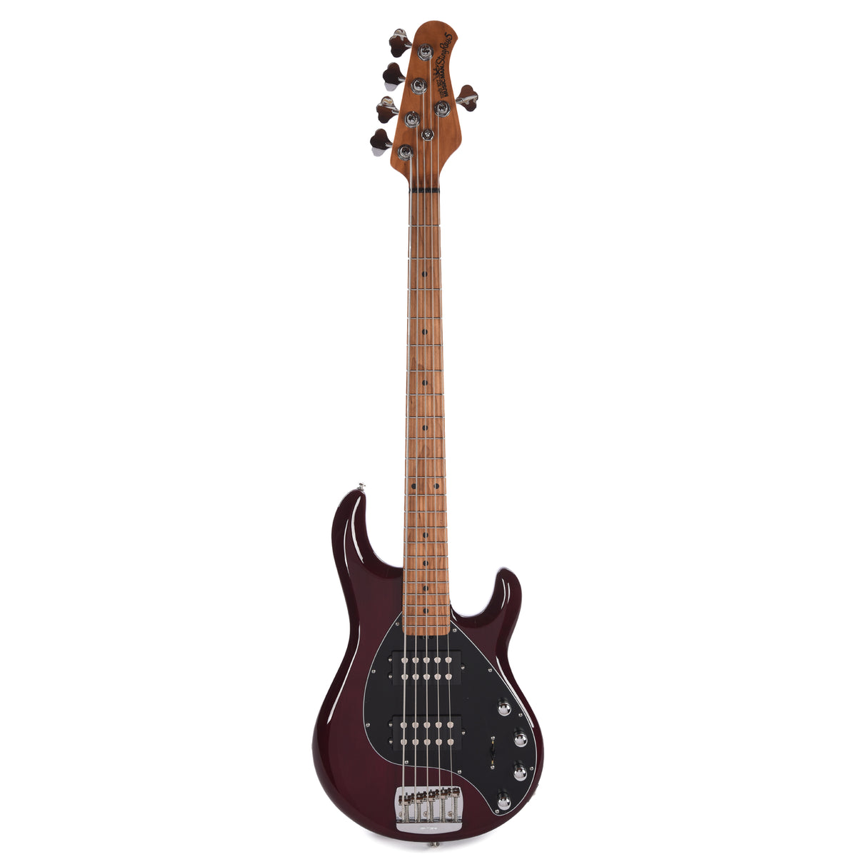 Music Man StingRay Special 5 HH Translucent Oxblood w/ Roasted Maple Neck Bass Guitars / 4-String