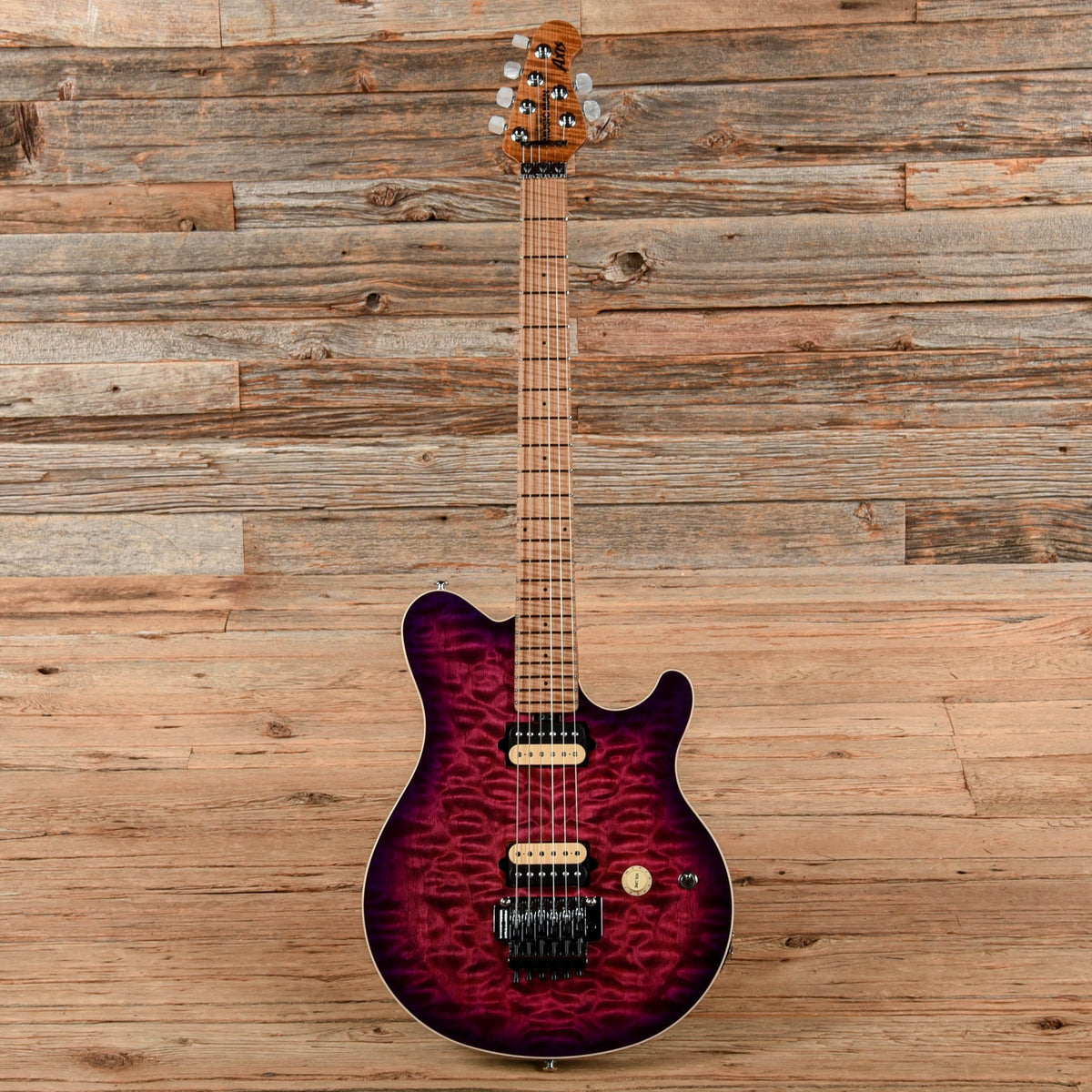 Music Man Axis Ollalieberry Quilt 2024 Electric Guitars / Solid Body
