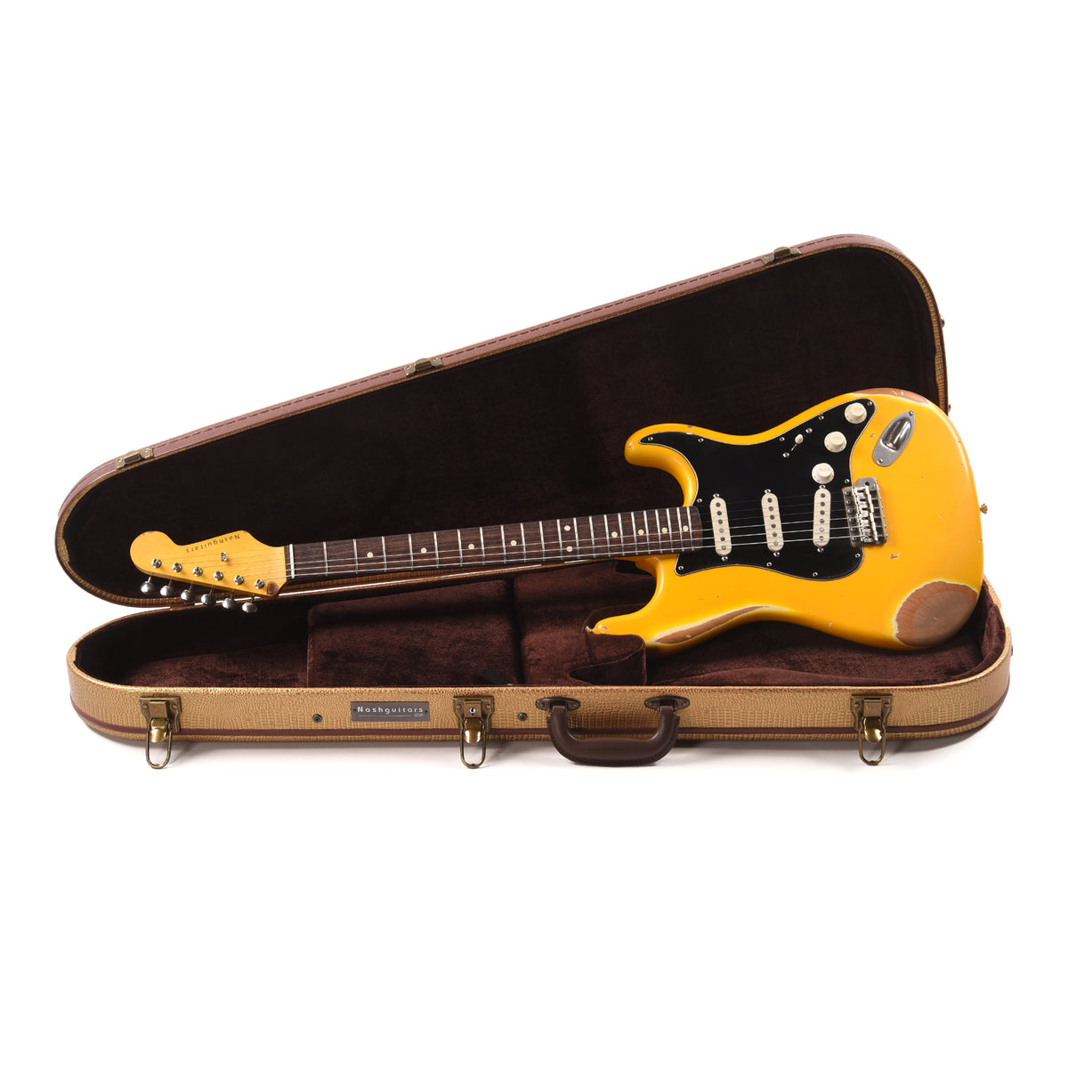Nash S-63 Yellow Taxi Heavy Relic Electric Guitars / Solid Body