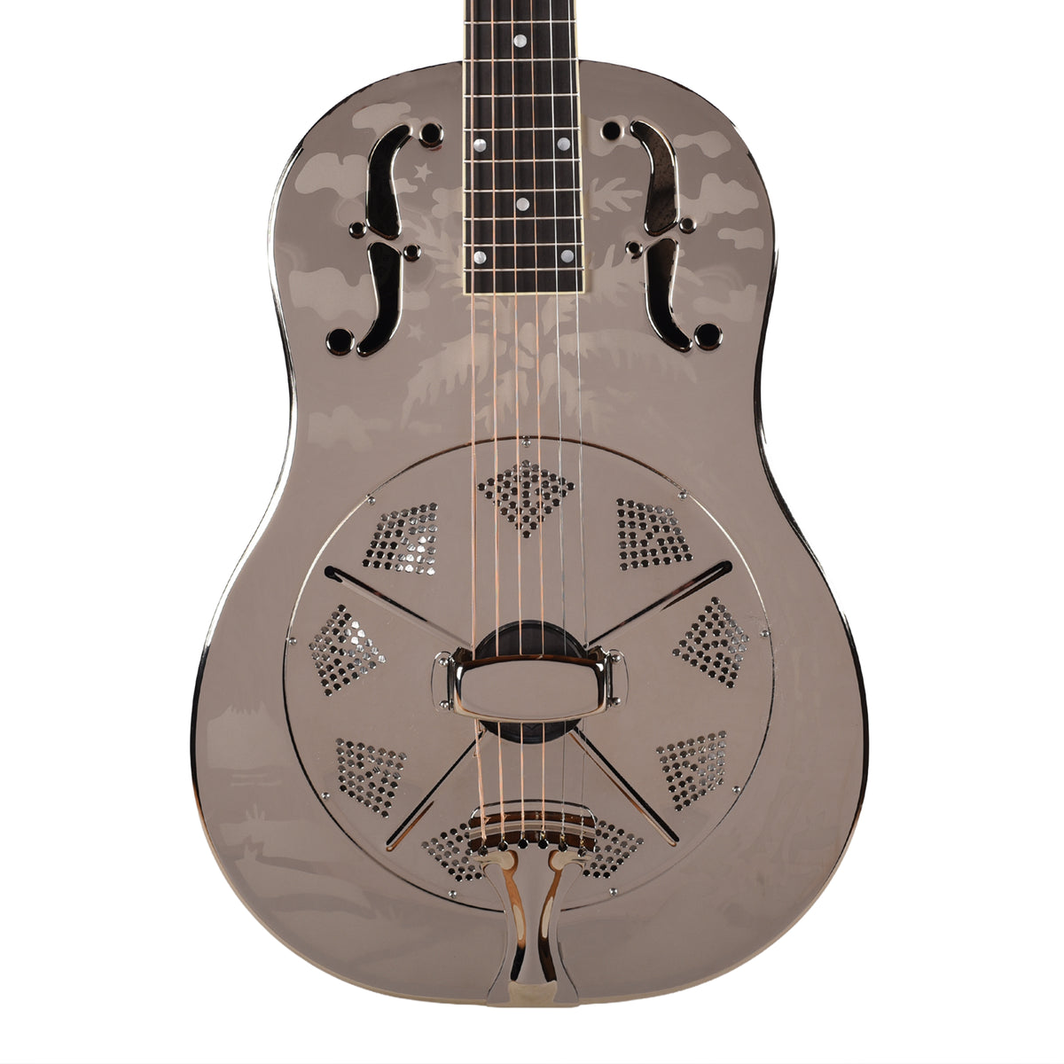 National Style O Single Cone Brass Bright Nickel 12-Fret Acoustic Guitars