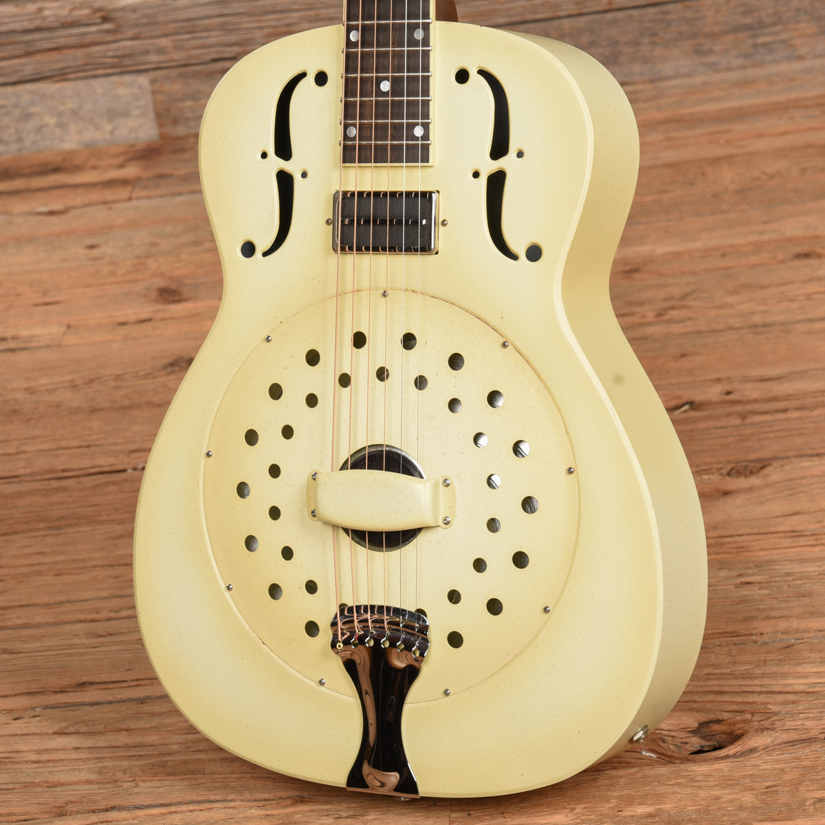 National Collegian Deluxe Ivory 2020 Acoustic Guitars / Resonator