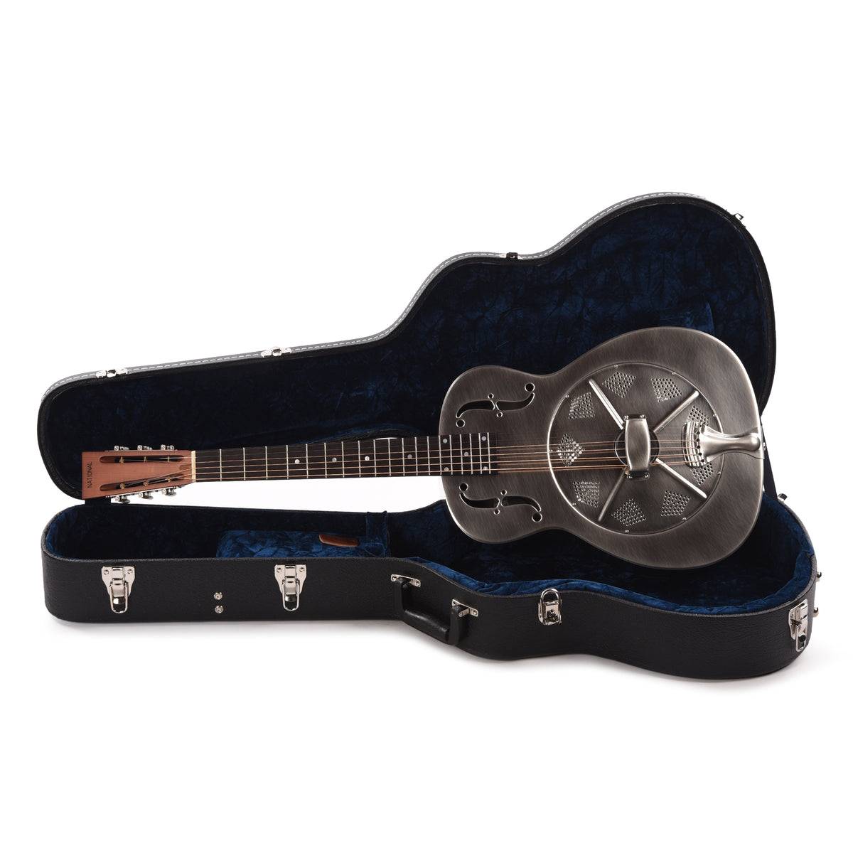 National NRP Single Cone Steel Rubbed Nickel 14-Fret Acoustic Guitars / Resonator