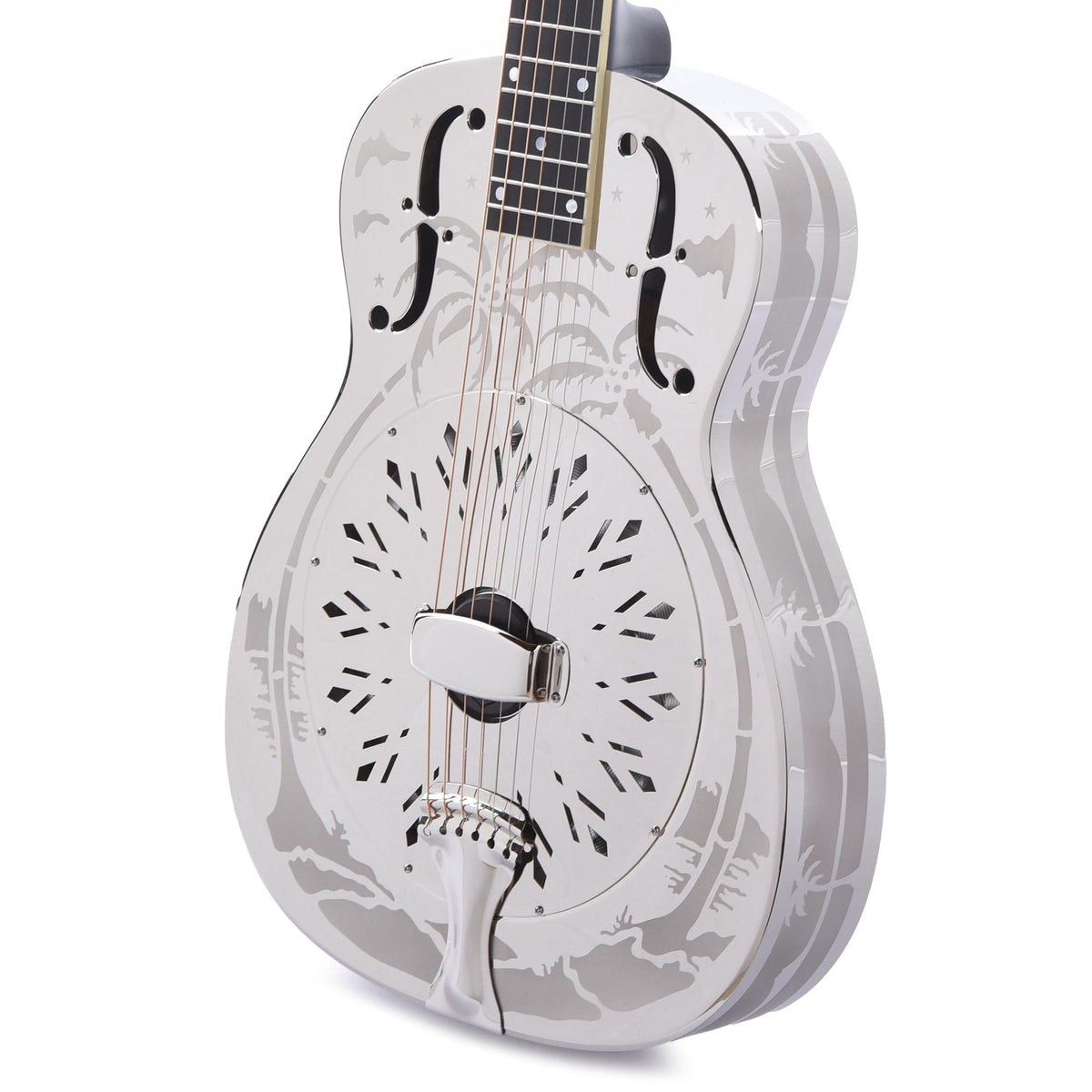 National Style O Single Cone Brass Bright Nickel 14-Fret Acoustic Guitars / Resonator