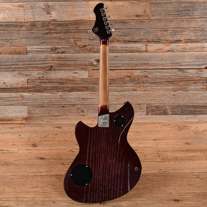 Novo Dealer Limited Chambered Serus P2 Bonfire w/Dark Cherry Back Light Distress Electric Guitars
