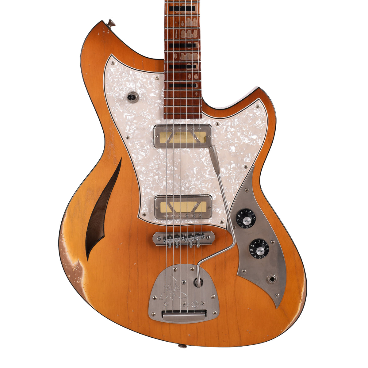 Novo Miris J Nicotine Blonde Medium Distress w/ Lollar Gold Foil Pickups Electric Guitars