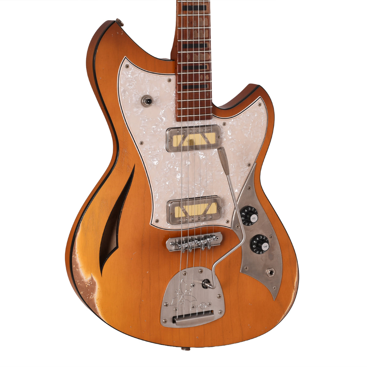 Novo Miris J Nicotine Blonde Medium Distress w/ Lollar Gold Foil Pickups Electric Guitars