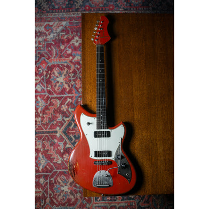 Novo Dealer Limited Nucleus Serus J Fiesta Red Over '64 3-Tone Burst Medium Distress Electric Guitars / Solid Body