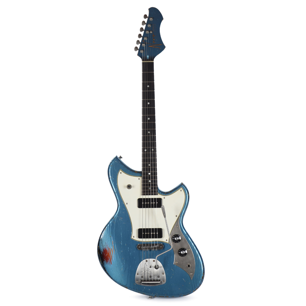 Novo Dealer Limited Nucleus Serus J Lake Placid Blue Over '64 3-Tone Burst Medium Distress Electric Guitars / Solid Body