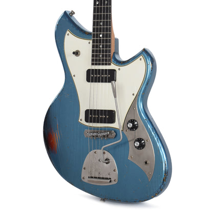 Novo Dealer Limited Nucleus Serus J Lake Placid Blue Over '64 3-Tone Burst Medium Distress Electric Guitars / Solid Body