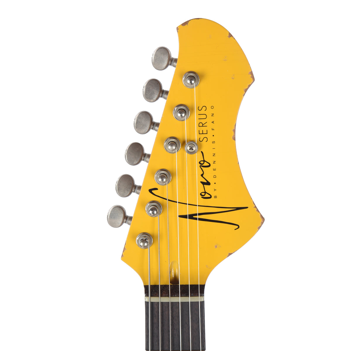 Novo Dealer Limited Nucleus Serus J Vandalism Yellow Over '64 3-Tone Burst Medium Distress Electric Guitars / Solid Body